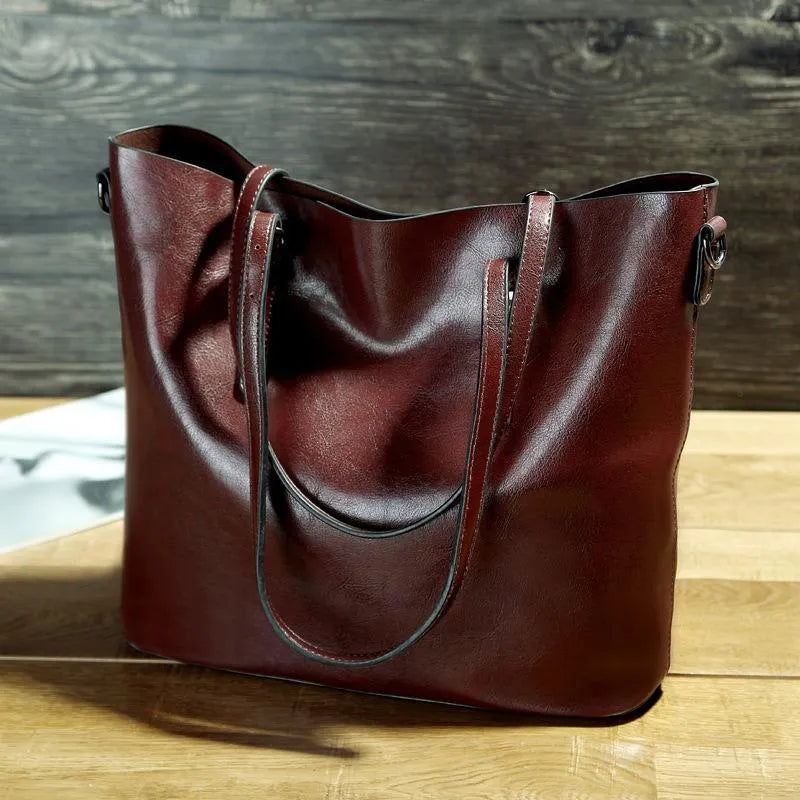 Elegant Ruby Tote Bag – Chic & Versatile