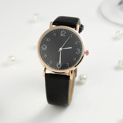 Metallic Simple Strap Watch