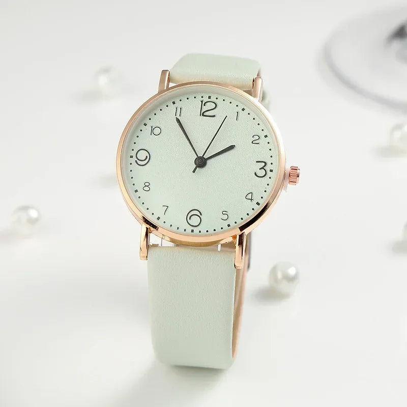 Metallic Simple Strap Watch