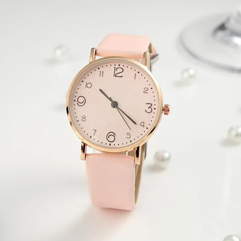 Metallic Simple Strap Watch