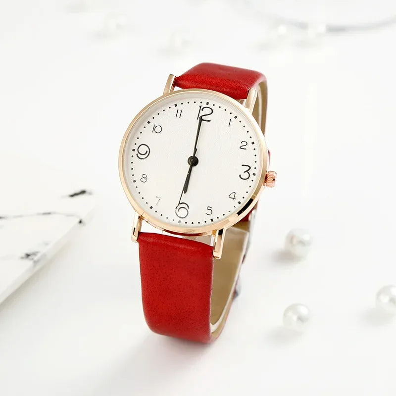 Metallic Simple Strap Watch