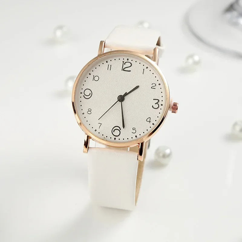 Metallic Simple Strap Watch